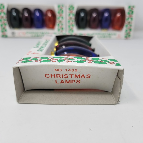 Vintage Northern Lights C9 Christmas Lamps Outdoor 7W 120V Decorative 3x NOS - Picture 4 of 4